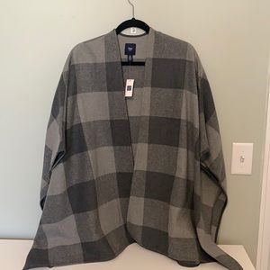 Gap heavyweight wool poncho cover up